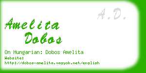 amelita dobos business card